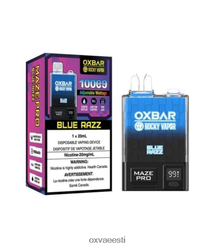OXVA Best Vape - OXVA OXBAR MAZE PRO 10000 sinine razz L6N62N26