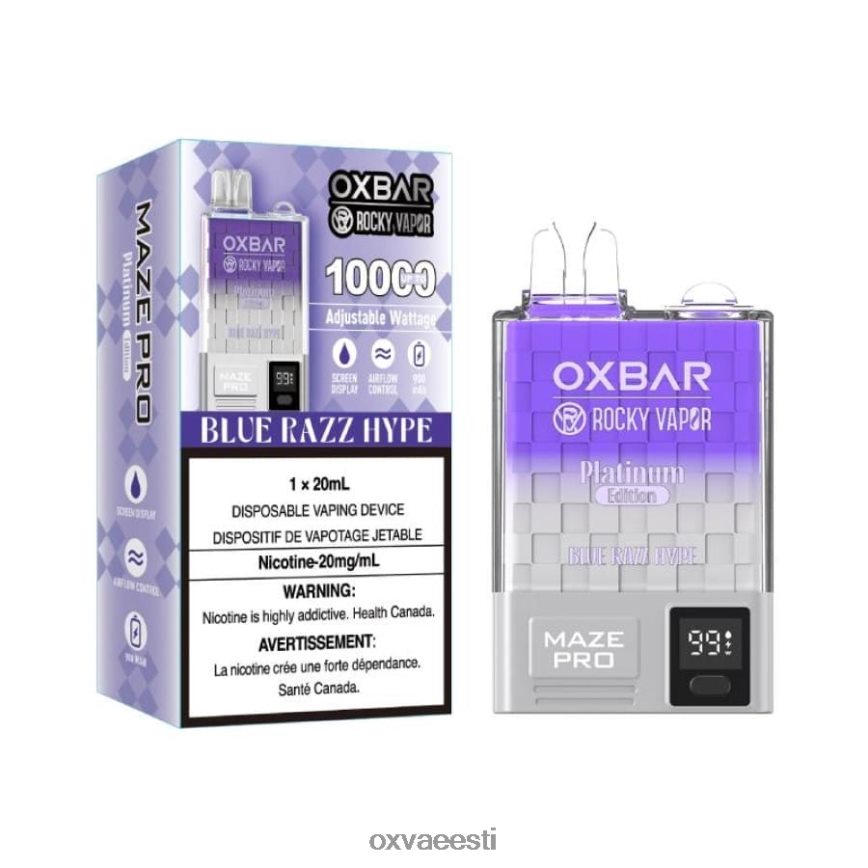 OXVA Best Vape - OXVA OXBAR MAZE PRO 10000 sinine razz hype L6N62N16