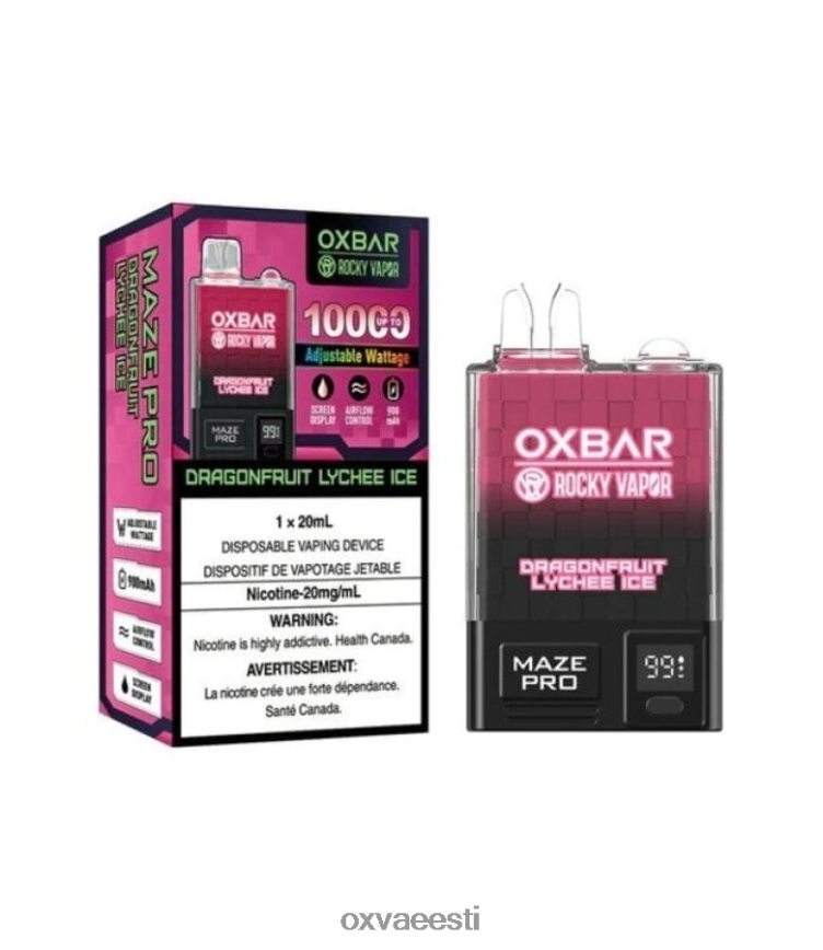 OXVA Vape Store - OXVA OXBAR MAZE PRO 10000 draakonipuu litši jää L6N62N25
