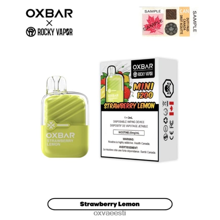 OXVA Disposable Price - OXVA OXBAR MINI 1200 maasika sidrun L6N62N19