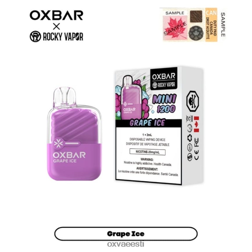 OXVA Tallinn - OXVA OXBAR MINI 1200 viinamarjajää L6N62N22