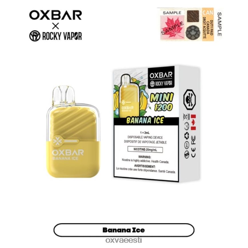OXVA Vape Price - OXVA OXBAR MINI 1200 banaani jää L6N62N23